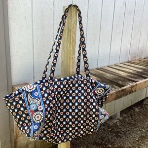 Vera Bradley large duffel owl weekender BAG